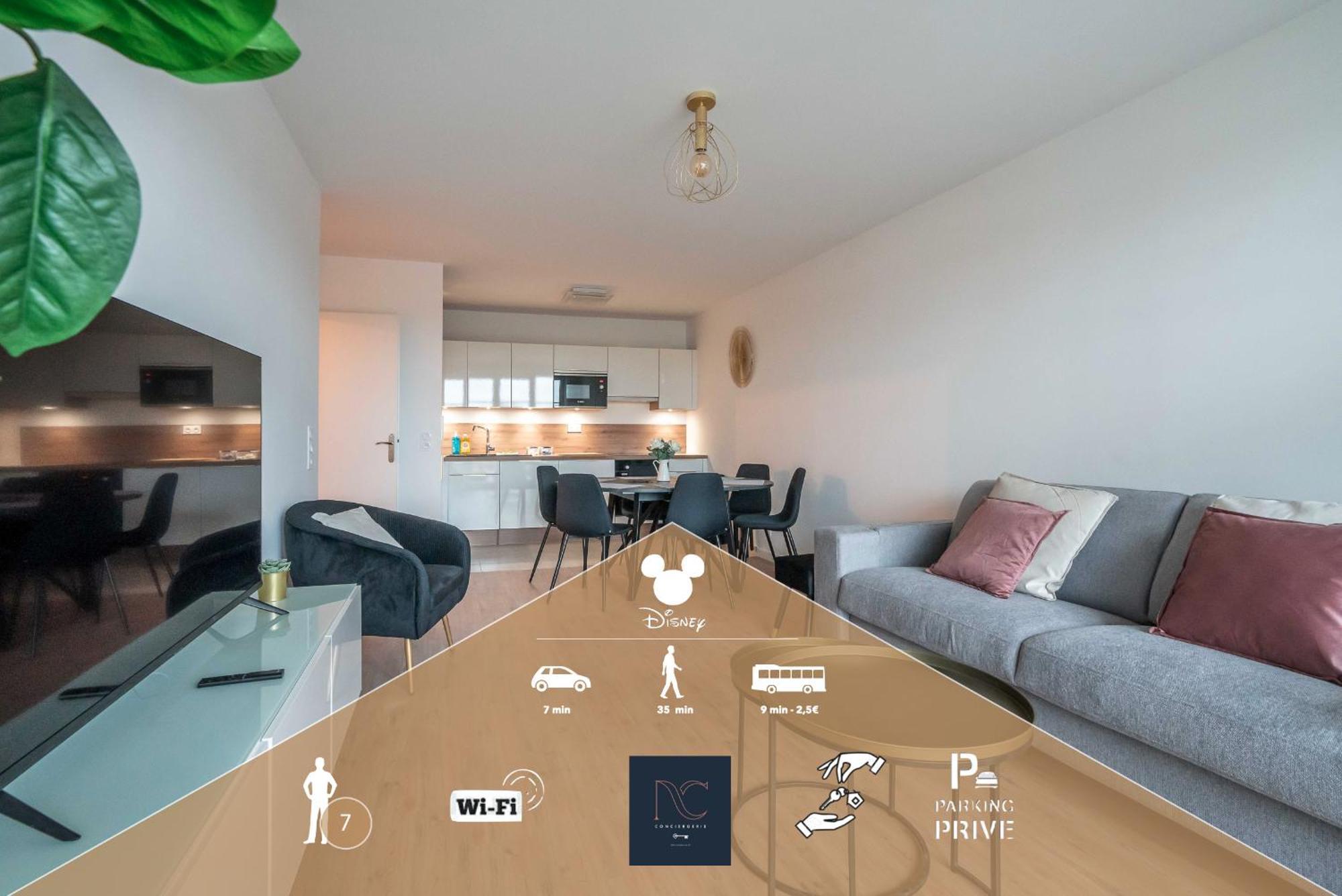 *Disneyland-Paris* 7Pers, Wifi, Netflix, Parking Serris Exterior photo